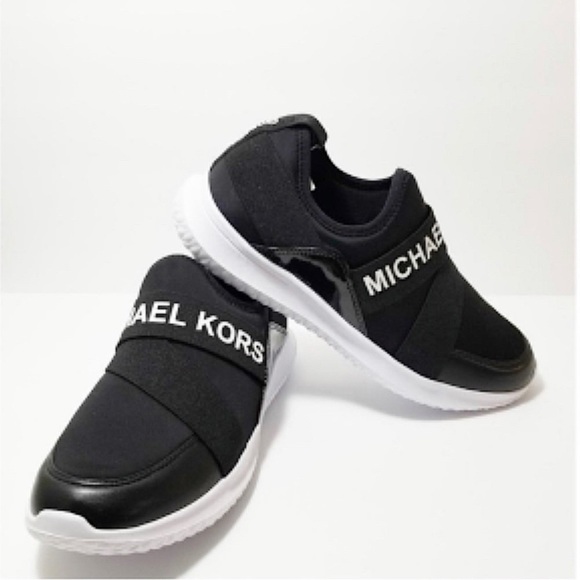 Michael Kors Shoes - MICHAEL Kors | Slip-On Scuba Mixed Media Trainer Sneakers Black White